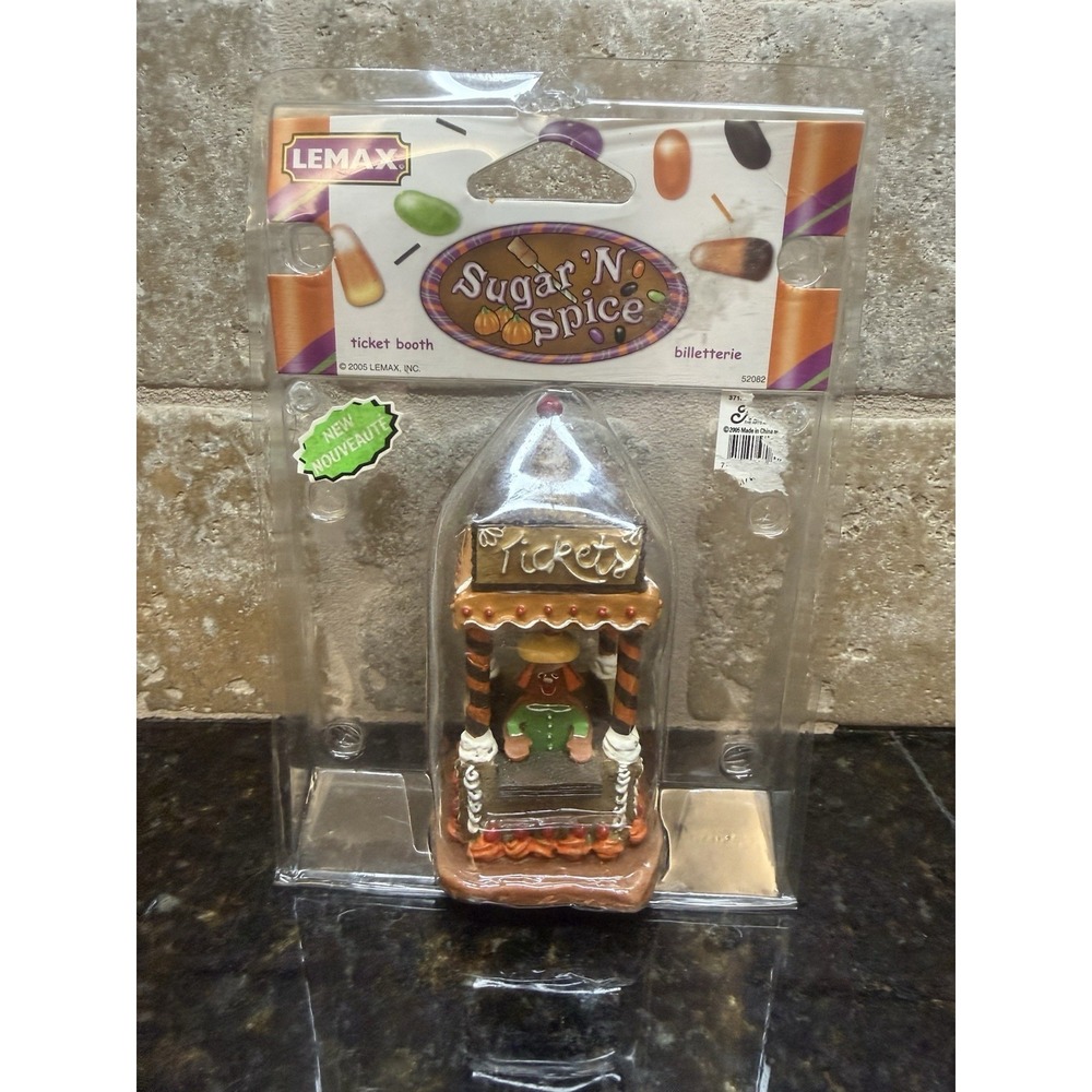 Lemax Halloween Sugar'‎ N Spice Ticket Booth Accessory 2005